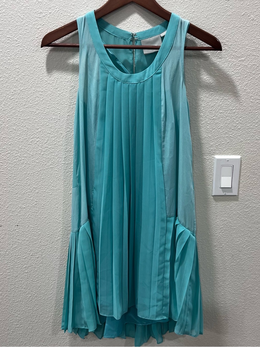 Maeve by Anthropology Women's Mini Bohochic Dress Size XXS Pleaded Sleeveless